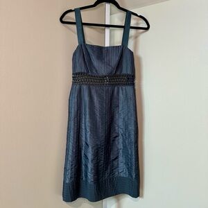 Catherine Malandrino size‎ 2 100% silk Pleated Midi dress with cutout details